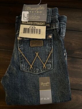 NWT 2T Slim relaxed straight Wrangler Jeans